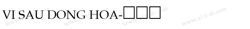 VI Sau Dong Hoa字体转换